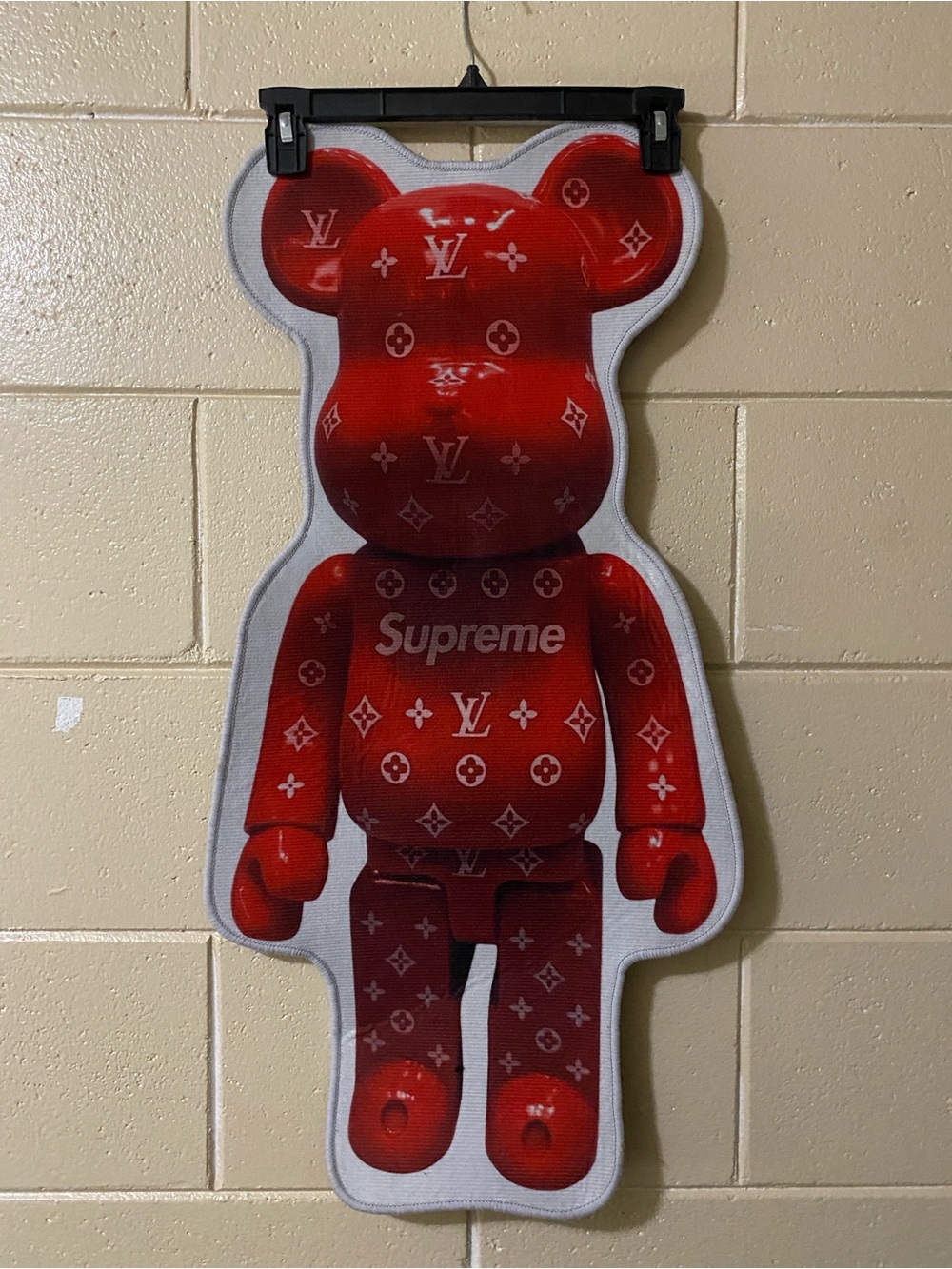 Louis Vuitton Red Bearbrick-Shaped Decorative Mat